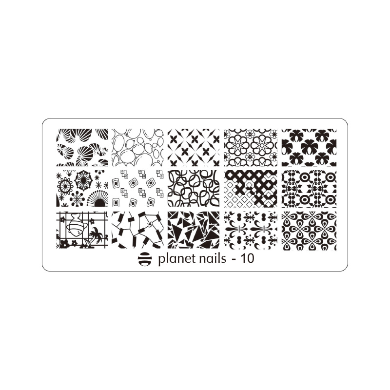 картинка Пластина для стемпинга Stamping Nail Art  Planet Nails №10 от магазина Каприз