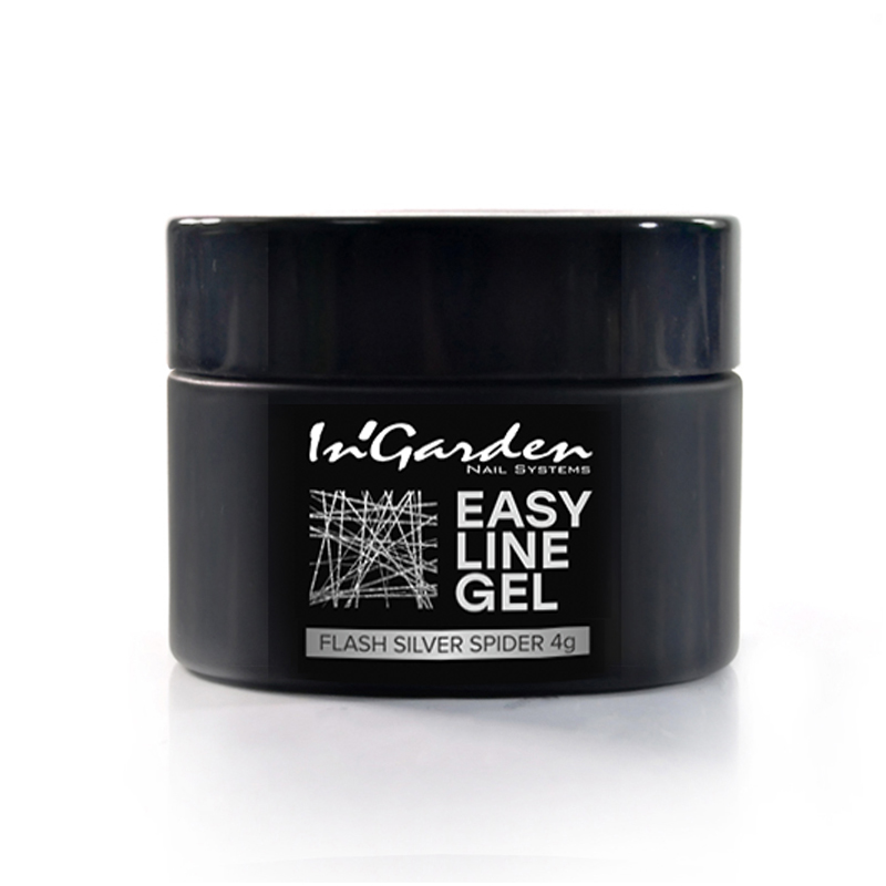 картинка Светоотражающая гель-паутинка easy line gel flash silver spide, 4г от магазина Каприз