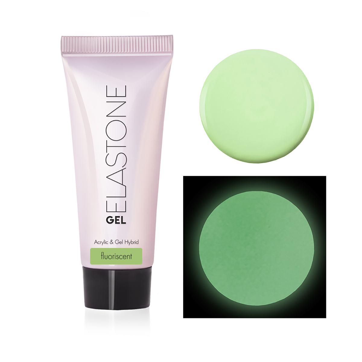 картинка Гибрид акрила и геля ELASTONE GEL (fluorescent),18 мл №7041 RuNail от магазина Каприз