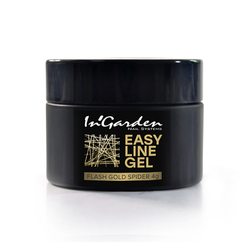 картинка Светоотражающая гель-паутинка easy line gel flash gold spide, 4г от магазина Каприз