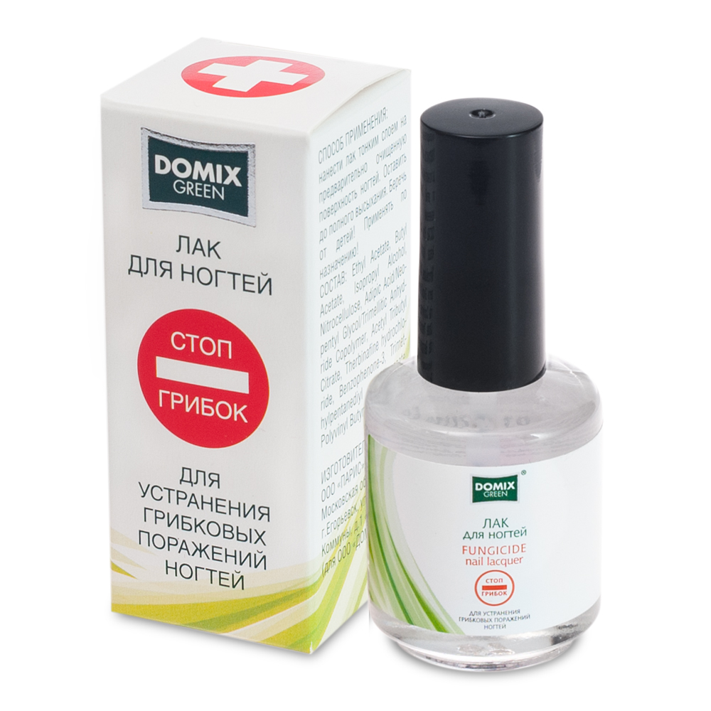 картинка Лак для устранения грибковых поражений ногтей Стоп Грибок 17 мл DOMIX Green от магазина Каприз