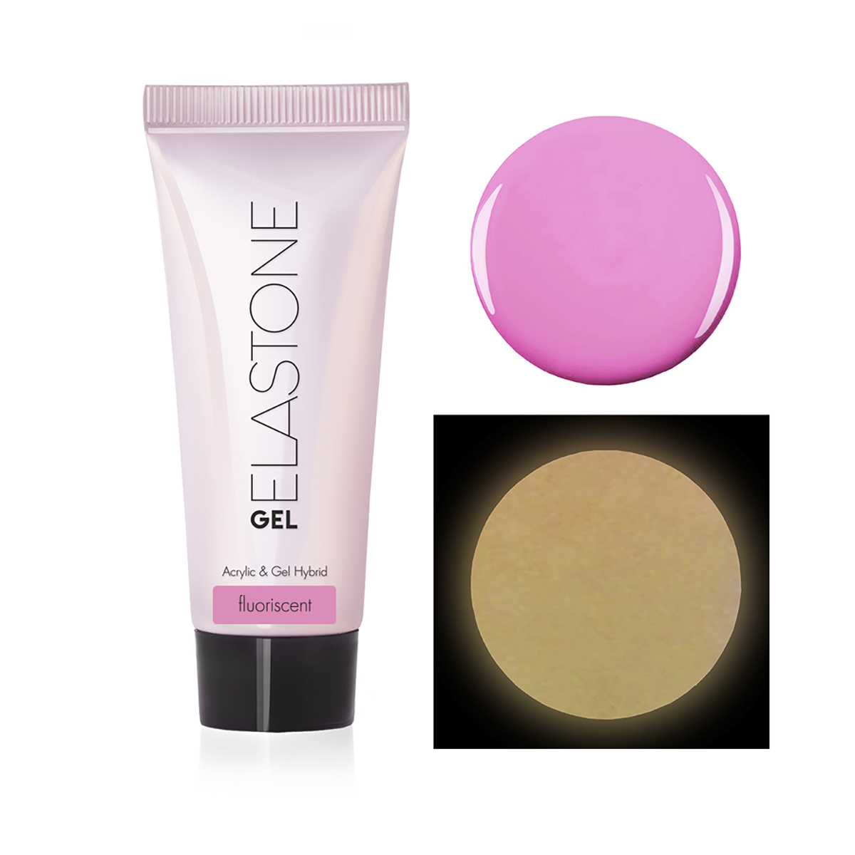 картинка Гибрид акрила и геля ELASTONE GEL (fluorescent), 18 мл №7044 RuNail от магазина Каприз